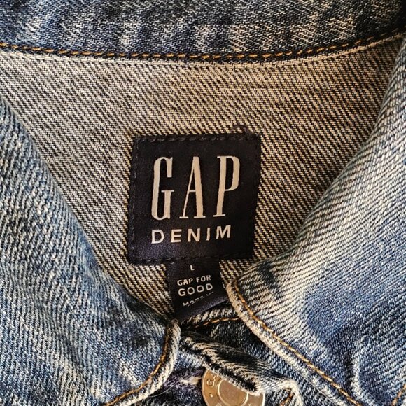 GAP Denim Icon Jacket Indigo Wash - Picture 4 of 5